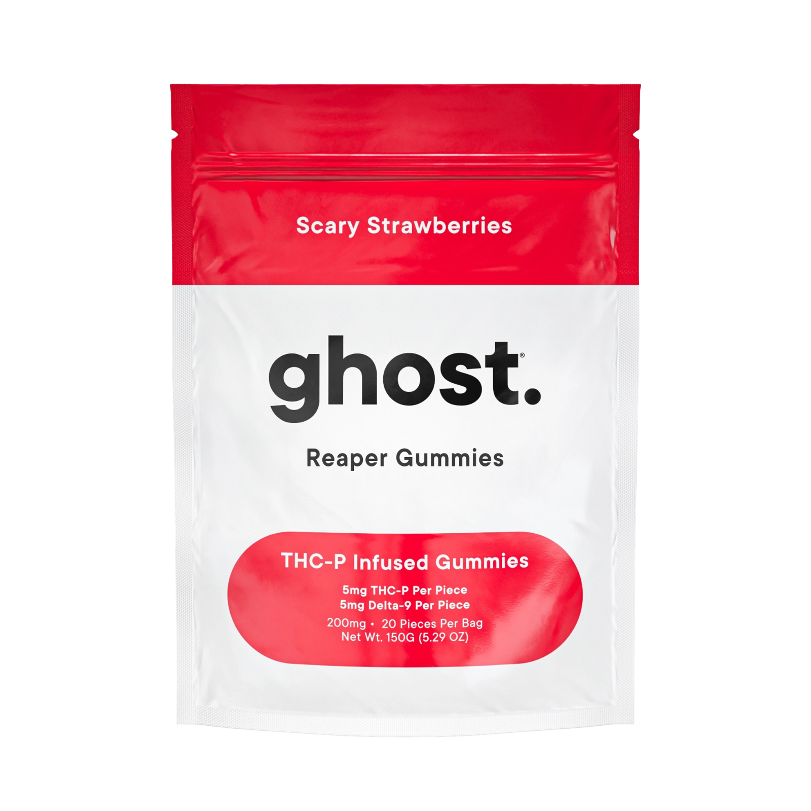 Scary Strawberries Reaper Blend Gummies 200mg | Ghost Farms Official